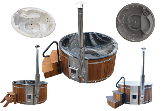 Wellness 5+2 BASIC – Premium XL Hot Tub & Badefass Ø 225 konfigurierbar