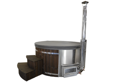 Wellness 7 PRIME - Premium Hot Tub Badefass XL Ø 225 mit Hybrid-Heizung & Whirlpool-Funktion