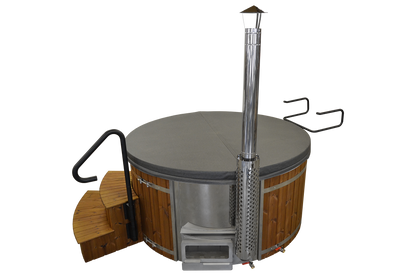 Wellness 7 PRIME - Premium Hot Tub Badefass XL Ø 225 mit Hybrid-Heizung & Whirlpool-Funktion