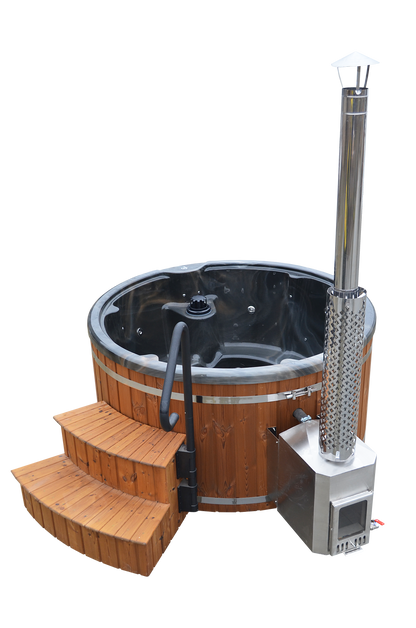 Wellness 6 OPTIMAL - Premium Hot Tub Badefass  Ø 205 mit Whirlpool-Funktion