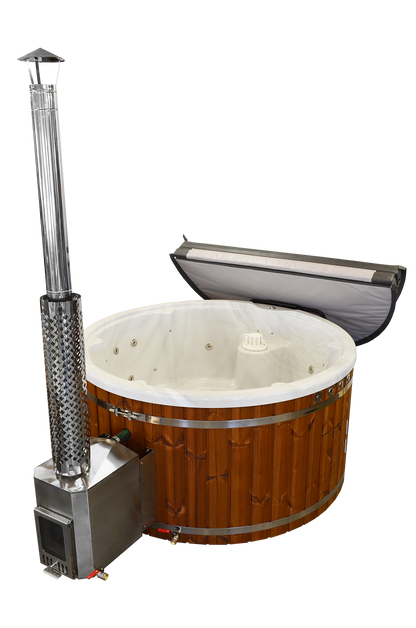 Wellness 6 OPTIMAL - Premium Hot Tub Badefass  Ø 205 mit Whirlpool-Funktion