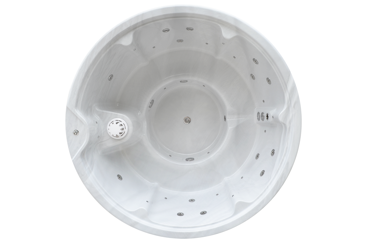 Wellness 6 OPTIMAL - Premium Hot Tub Badefass  Ø 205 mit Whirlpool-Funktion