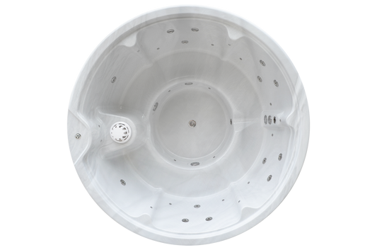 Wellness 6 OPTIMAL - Premium Hot Tub Badefass  Ø 205 mit Whirlpool-Funktion