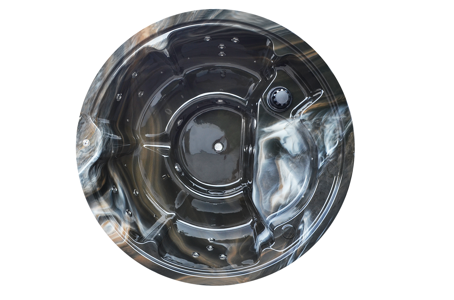 Wellness 4+2 PRIME - Premium Hot Tub Badefass  Ø 205 mit Hybrid-Heizung & Whirlpool-Funktion