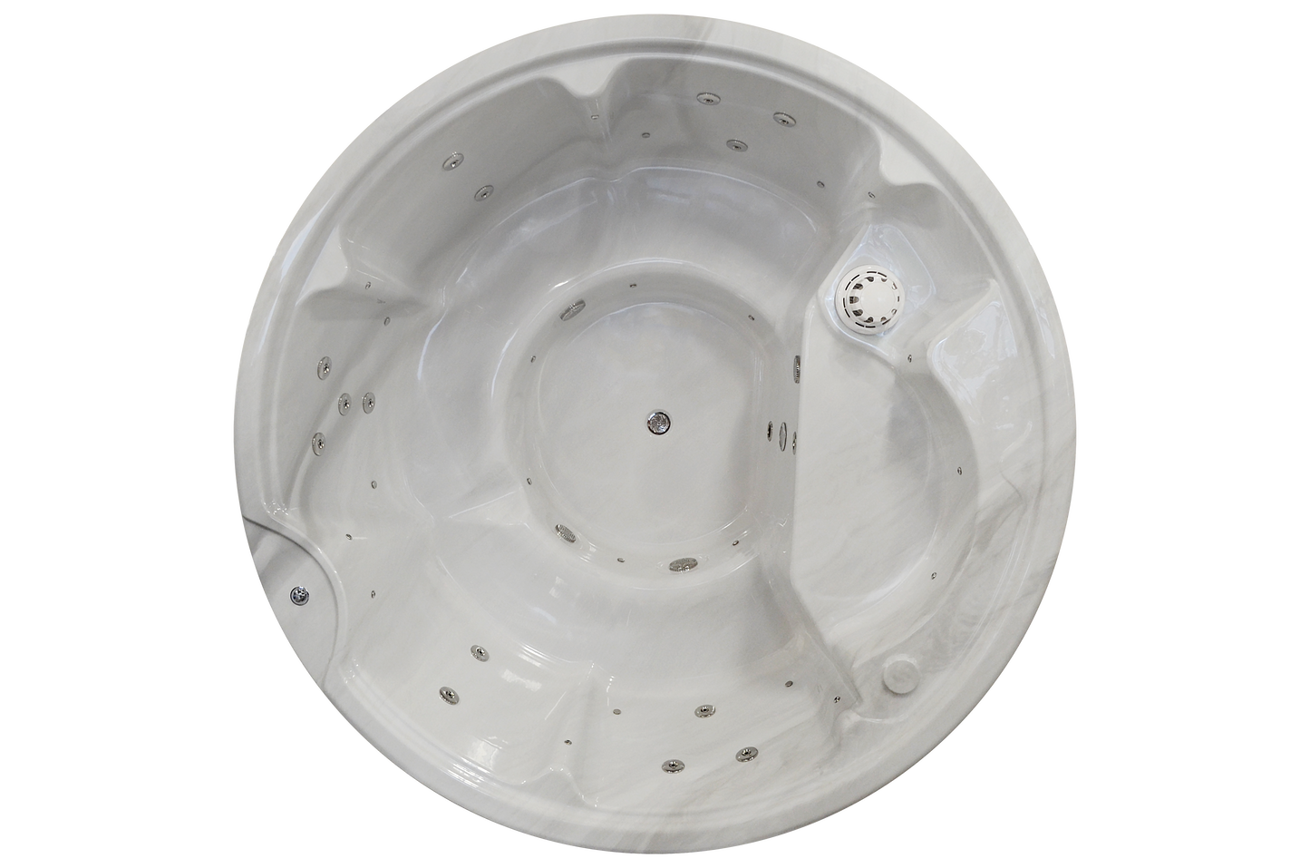 Wellness 5+2 PRIME - Premium Hot Tub Badefass XL Ø 225 mit Hybrid-Heizung & Whirlpool