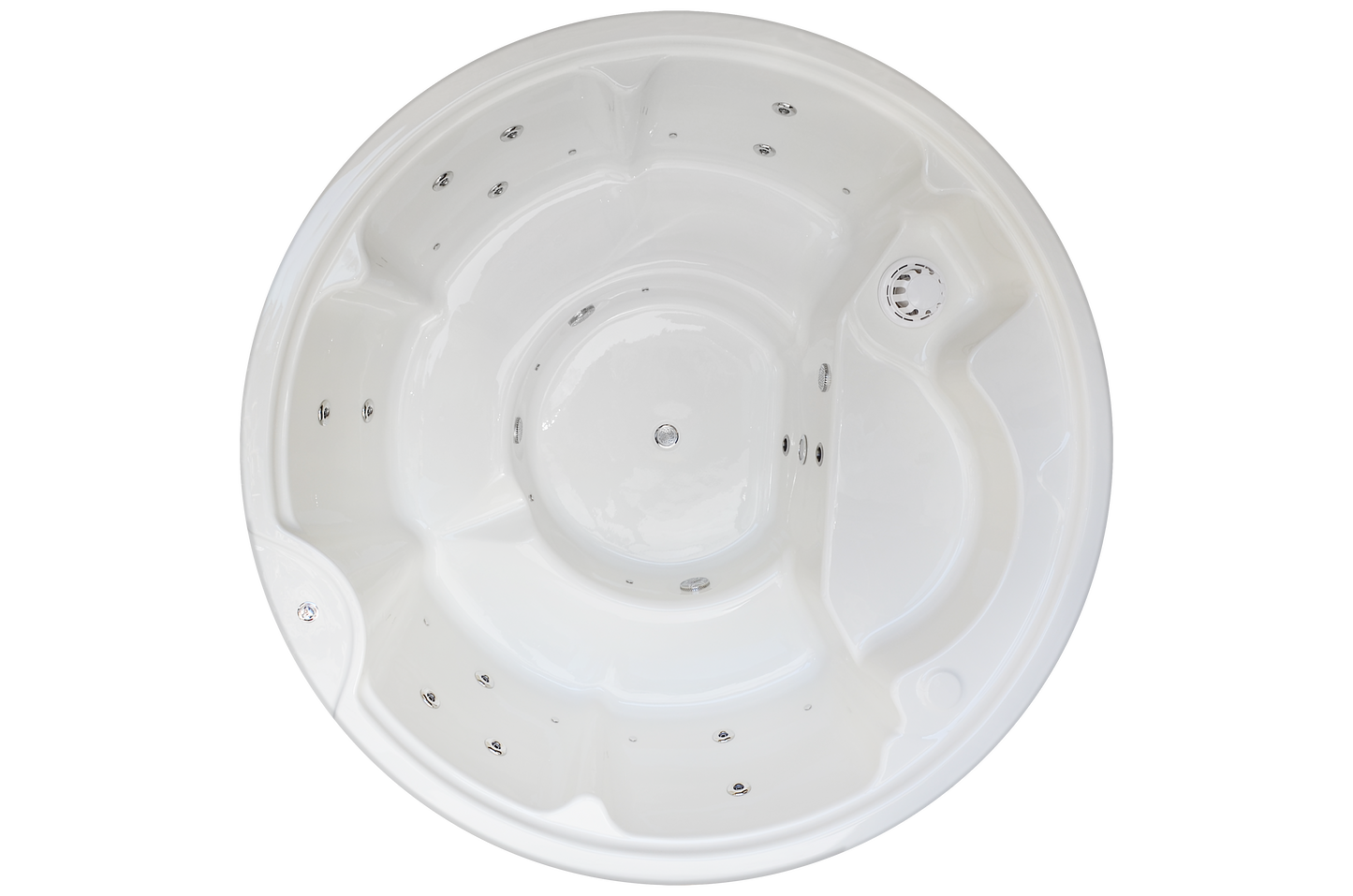Wellness 5+2 PRIME - Premium Hot Tub Badefass XL Ø 225 mit Hybrid-Heizung & Whirlpool