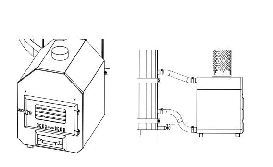 Außenofen MINI – Holzofen für Badefass, Hot Tub & Pool aus Edelstahl V2A 304 V4A 316