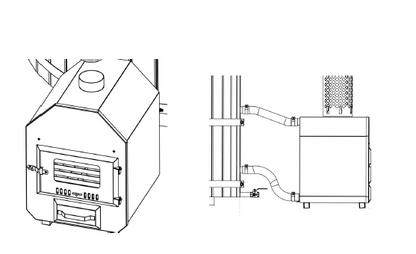 Außenofen MINI – Holzofen für Badefass, Hot Tub & Pool aus Edelstahl V2A 304 V4A 316