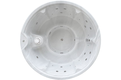 Wellness 6 BASIC – Premium Hot Tub & Badefass Ø 205 cm mit Holzofen konfigurierbar