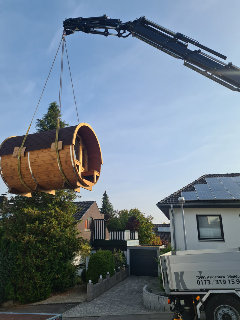 Gartensauna von GW24 bei Kunden im Garten – Foto 5