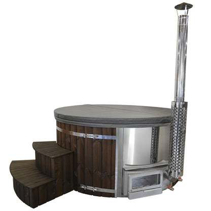 Wellness 4+2 BASIC – Premium Hot Tub & Badefass Ø 205 konfigurierbar